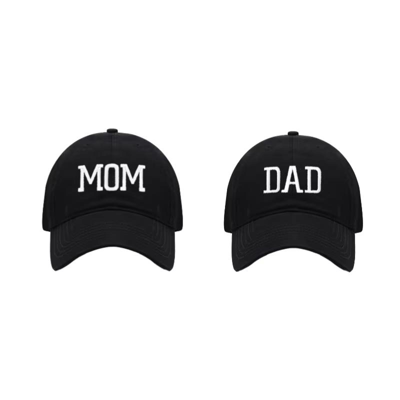 DAD MOM Embroidered Baseball Hat Retro Sports Casual Duck Tongue Hat Sun Hat