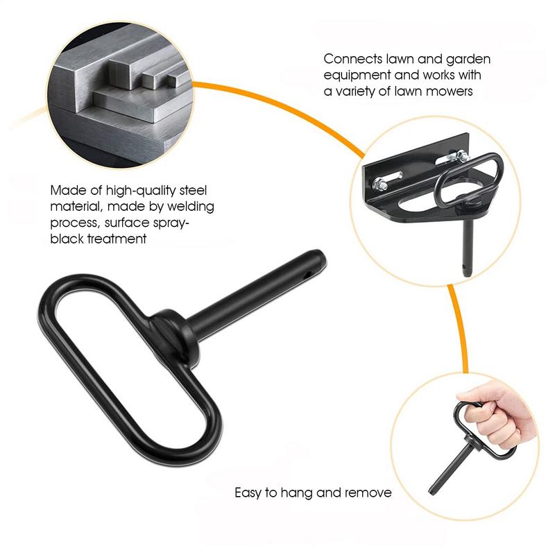 Tractor Towing Hitch Pin 1/2 Inch Securely Hitch Lawn Tow Behind Attachment Heavy Duty Hitch Pin Accessories Trailer Gate Pin