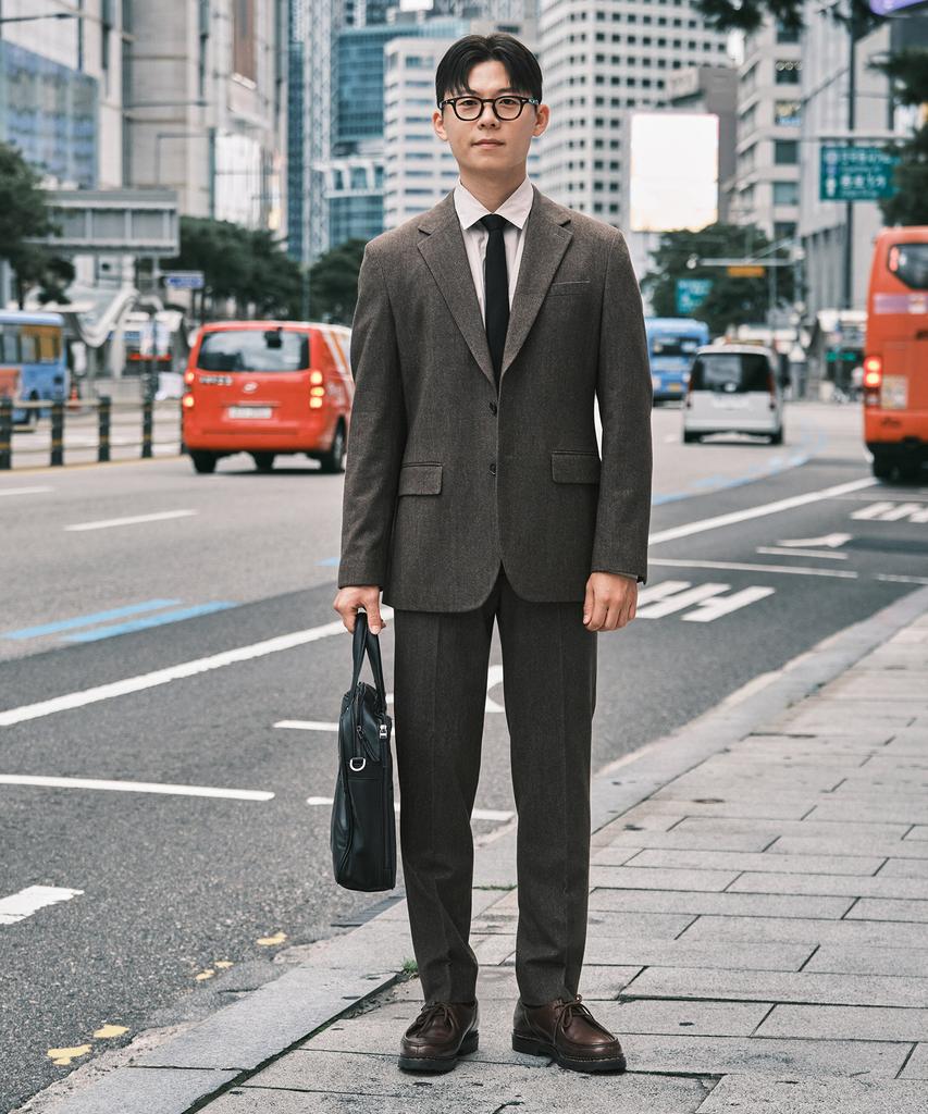 STCO Twill Brushed Blazer_Brown (Relaxed Fit)_Sejwd02Nsh