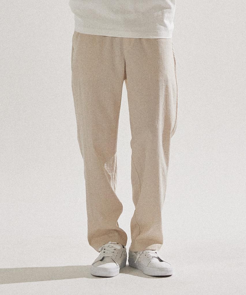 PALAP Unisex Tapered Cool Touch Elastic Waist Slacks_Pl24S5Pt010_Lbe
