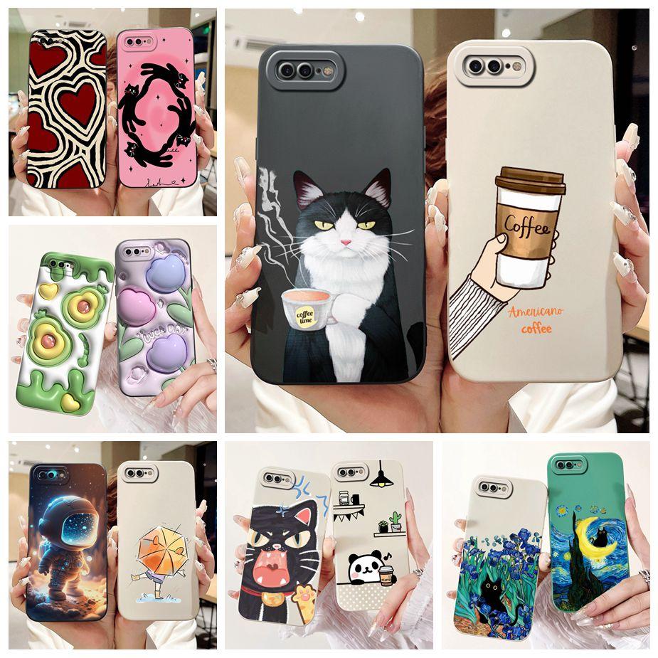 For Apple iPhone 7 Plus Case iPhone8 Plus Luxury Candy Painted Cover Shockproof Phone Case For iPhone 8 iPhone7 Plus Soft Fundas