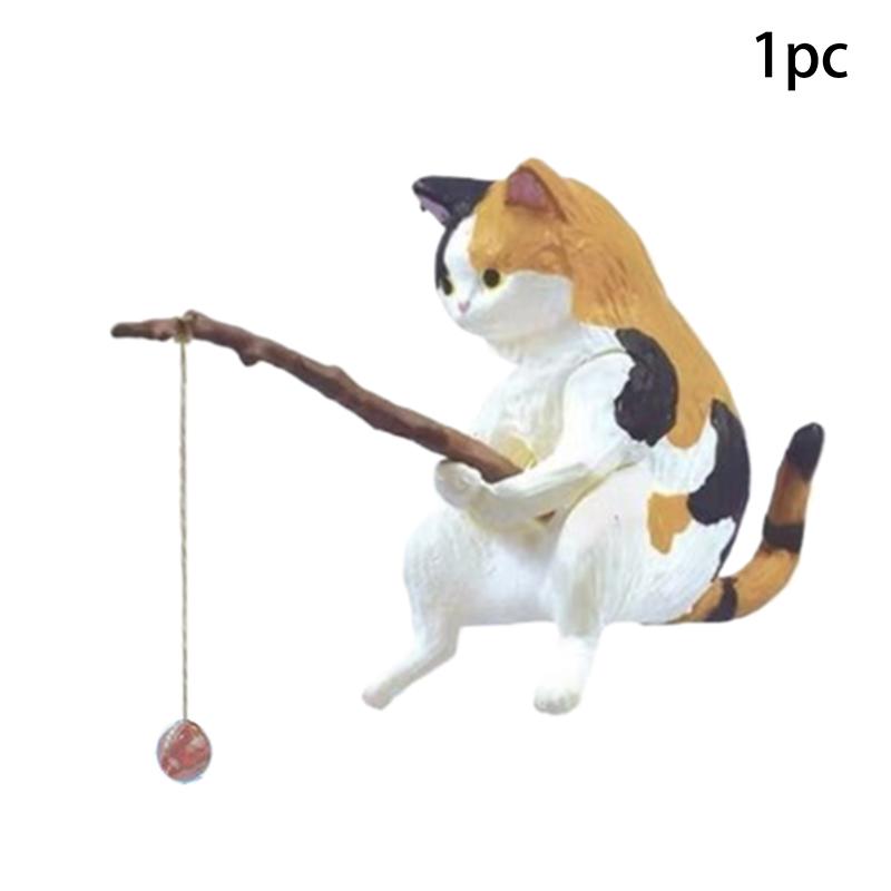 Fischaquarium Angelkatze Hängend Kreative Landschaft Büroornamente Angelspaß Mini Dekorative Mikrolandschaft