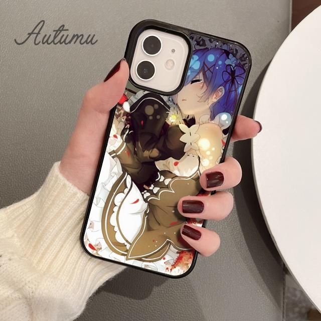 Anime Re Zero Rem Phone Case for iPhone 11 12 13 14 Pro Max Mini X XR XS SE 2020 6S 7 8 Plus Samsung Galaxy S21 S22 Cover Shell