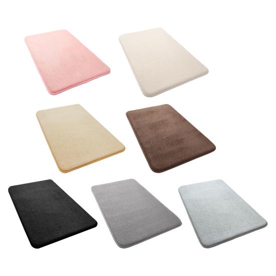 Bathroom Rug Mat Soft Microfiber Bath Rugs Non-Slip Thick Water Absorbent