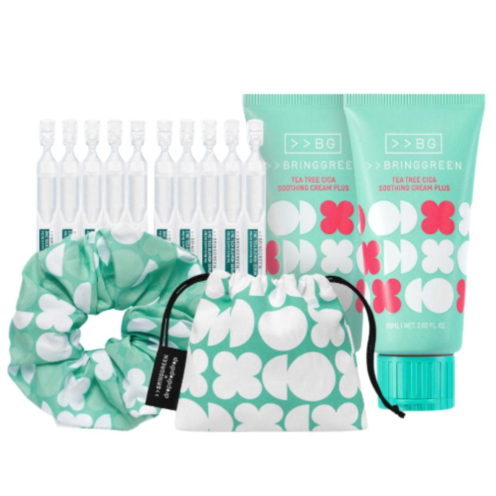 

BringGreen Tea Tree Cica Soothing Cream 60ml x2 + Zinc Teca 1.5ml x10 – Soothing Moisture Set