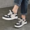 Autumn 2025 Women's Genuine Leather White Sneakers - Round Toe, Low Top, Soft Sole, Non-Slip, Casual 