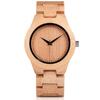 KINGNOW Women's Bamboo Wristwatch, Stylish and Lightweight, Made in Japan Quartz Watch, Perfect Gift for Birthdays, Christmas, Anniversaries, Mother's