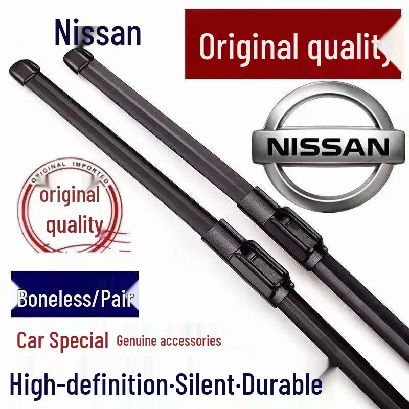 Fits Nissan Sylphy, Qashqai, Livina, Sunny, and Teana Frameless Silent Wiper Blades. Nissan Bluebird / 2016-2023 / Serena