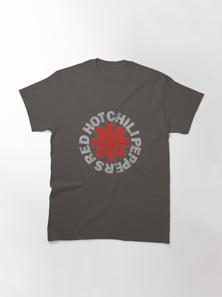 Red Hot Chili Peppers zwart rood heet Essentieel Klassiek T-shirt