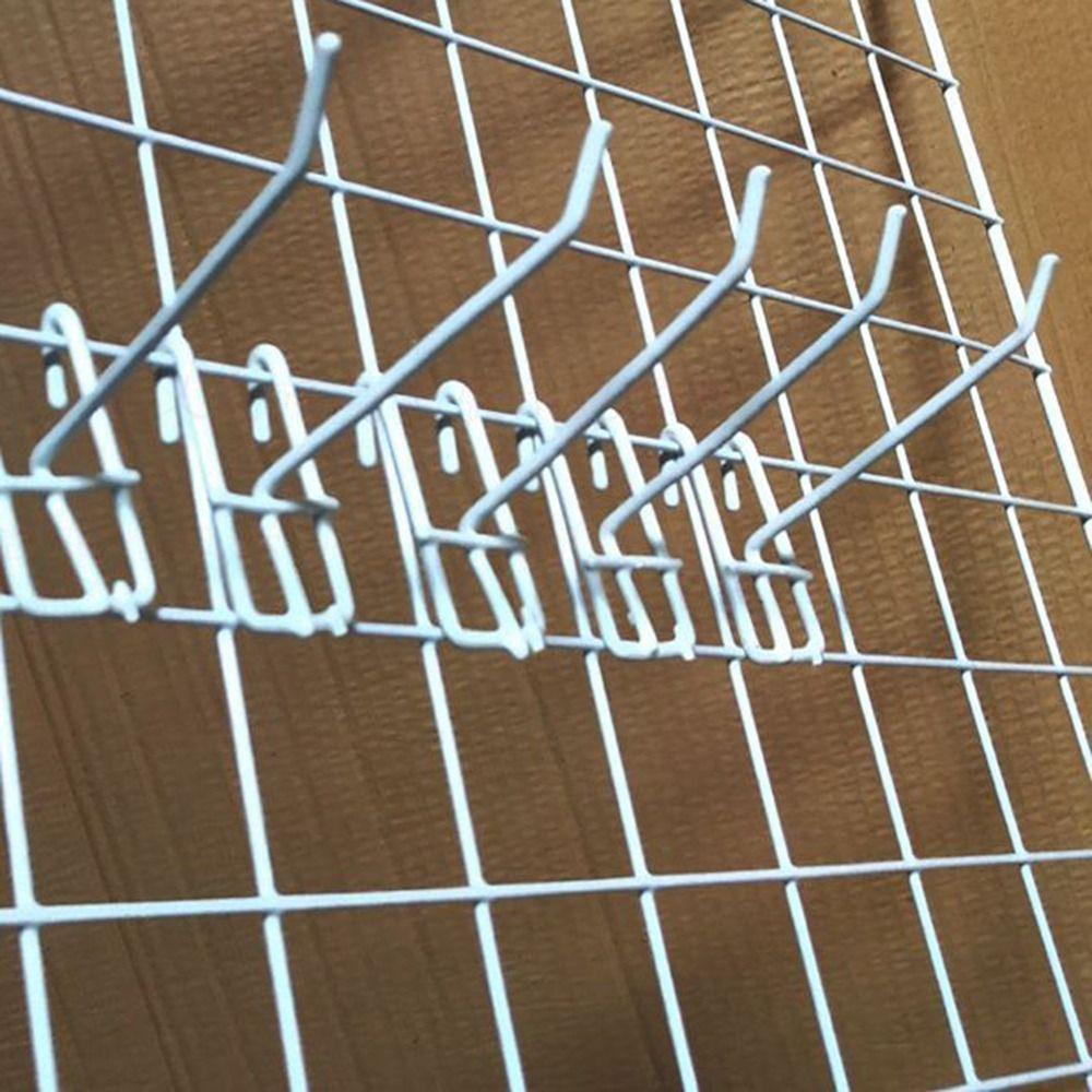 4 Inch White Wall Organizers Metal Hooks for Grid Wall Panel  Wall Grid Accessories