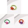 Rainbow Rice Bead Rings Handmade  Bead Stackable Rings Boho Jewelry Gift