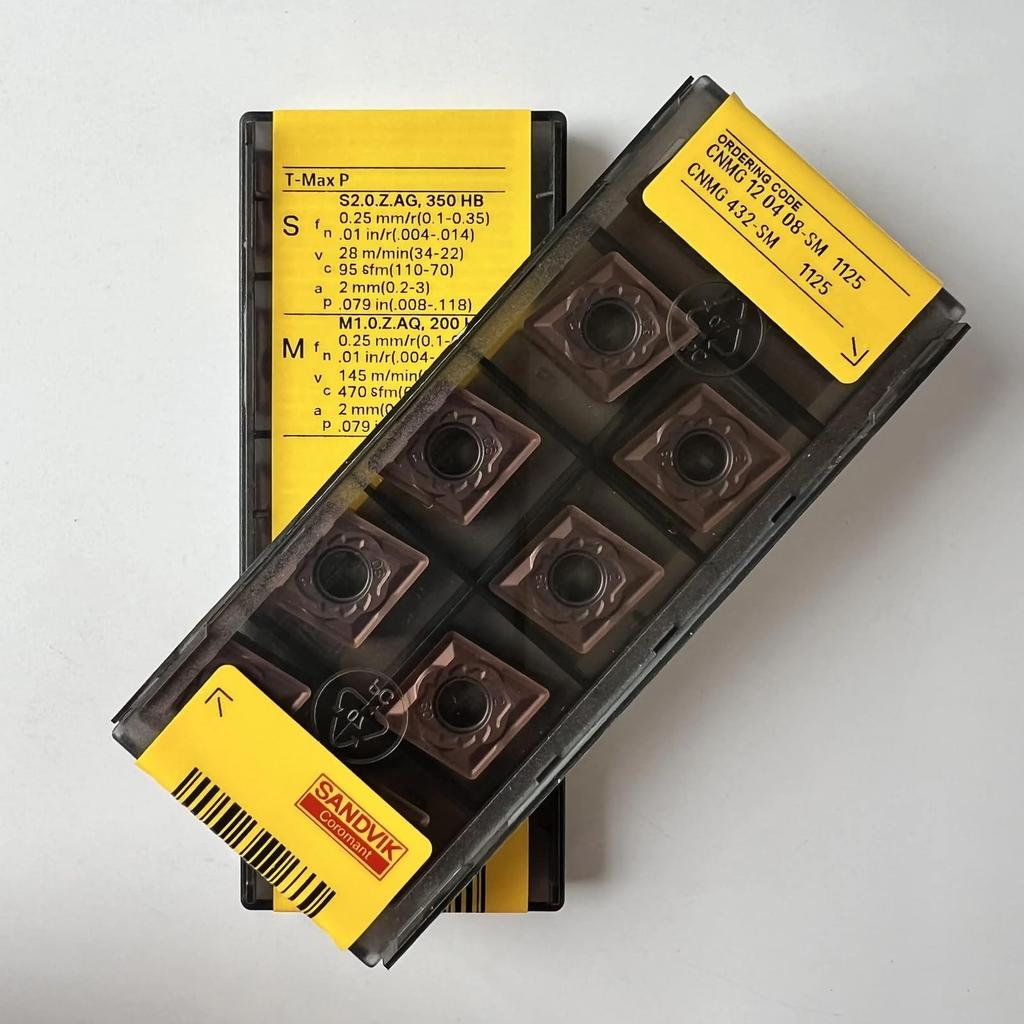 Original Sandvik / CNMG120408-SM 1125 /CNC lathe carbide blade 10 Pcs