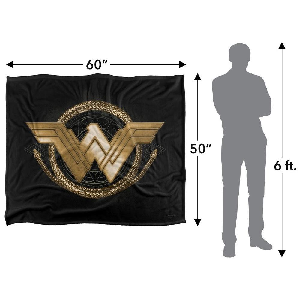 Wonder Woman Gold Logo Blanket