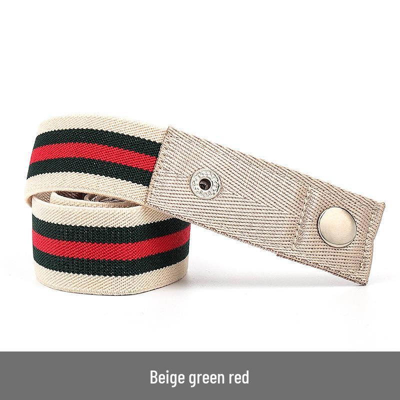 Lazy Unisex Elastic Belt: No-Tie, Seamless, Invisible Canvas Belt for Jeans