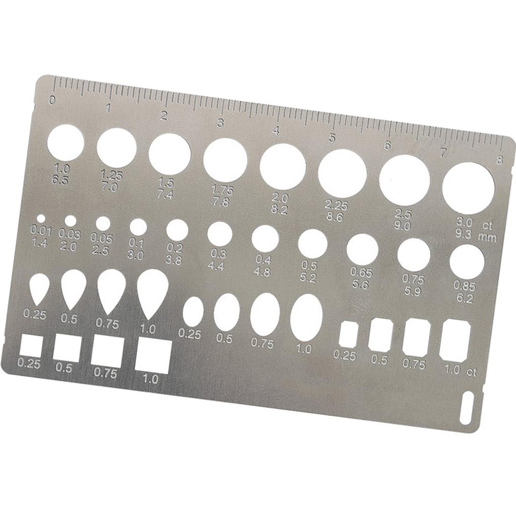 Stainless Steel Diamantine Size Caliper Measuring Instrument For Professional Jewelers And Collector In Jewelry Design