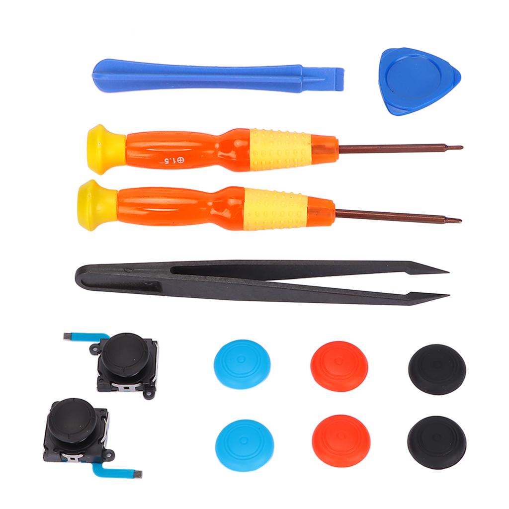 19pcs Repair Joystick Replacement Tool Kit Multifunction Gamepad Repair Tools for SW Game Controller