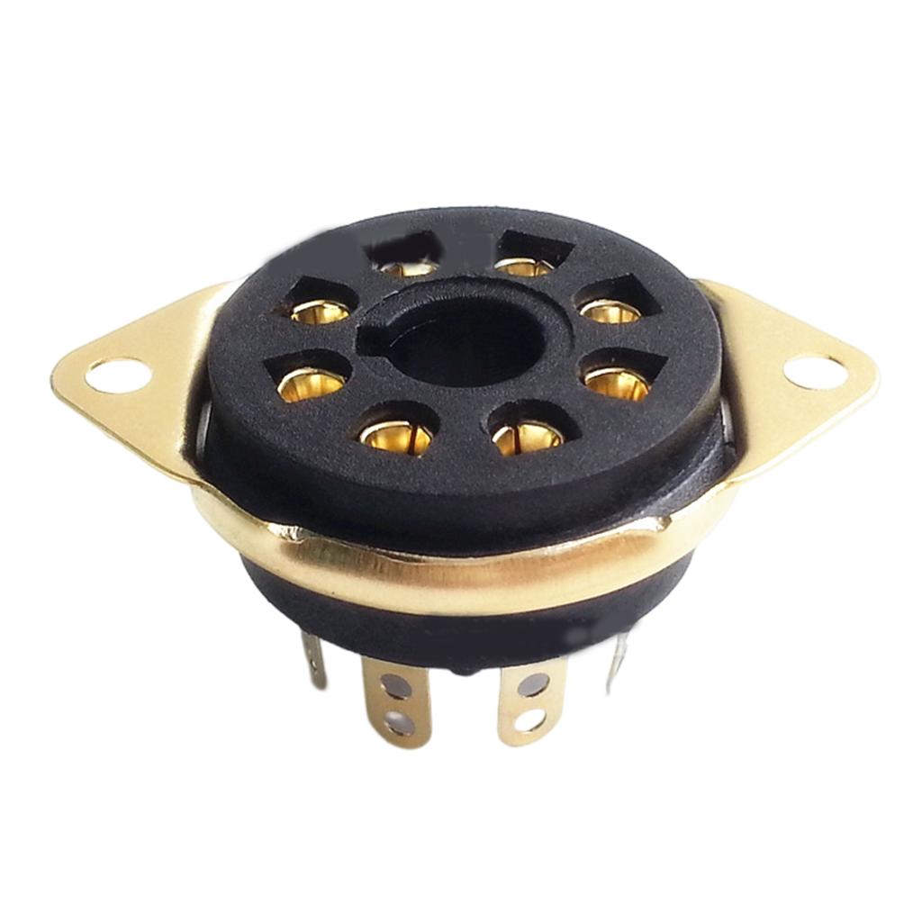 5pcs 8-Pin Vacuum Tube Socket for 6P3P 6P6P 6n8p 6n9p 5Z3P 5Z2P 6j8p Suitable for Preamps,Amplifiers GZS8-B1/GZS8-B1-G