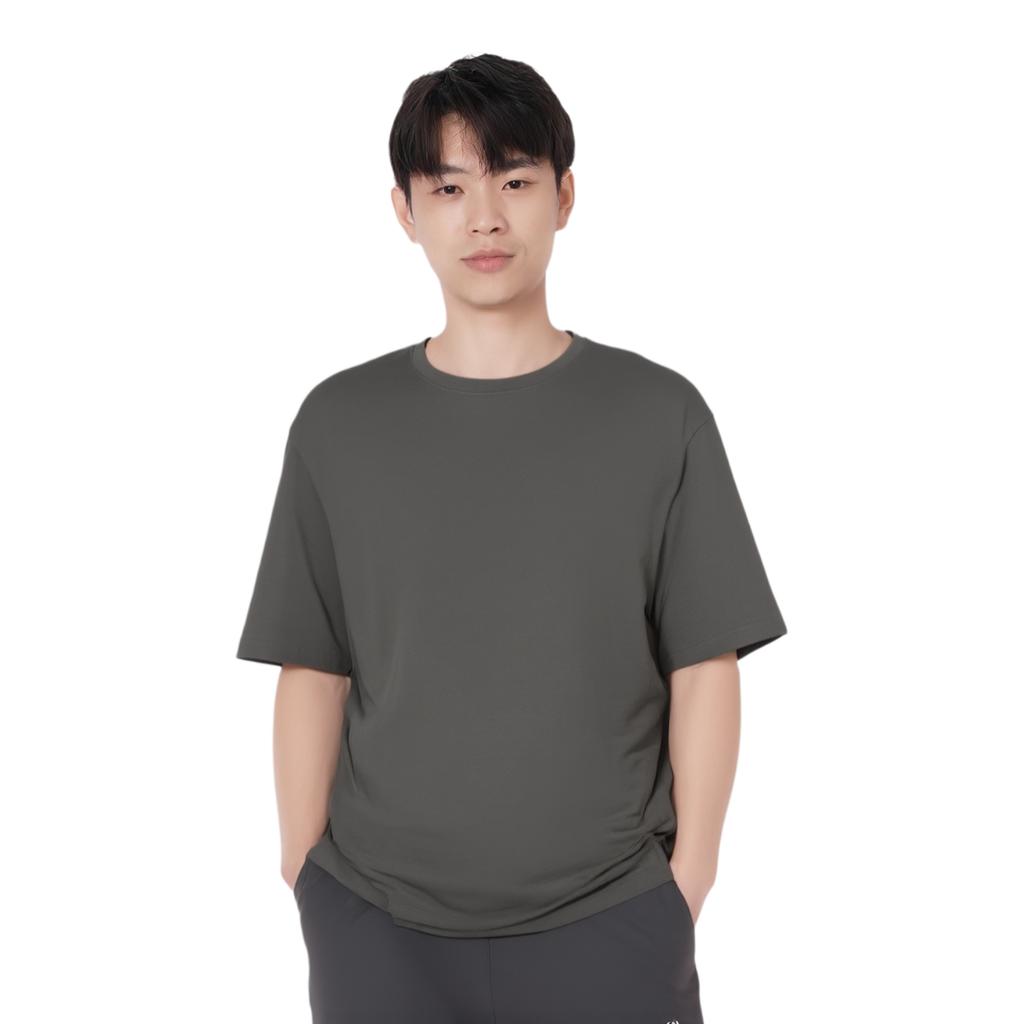 UNIQLO Jil Sander + J Collaboration Series Casual Crew Neck Cotton T-Shirt Men Tops Olive-Green 436133-56