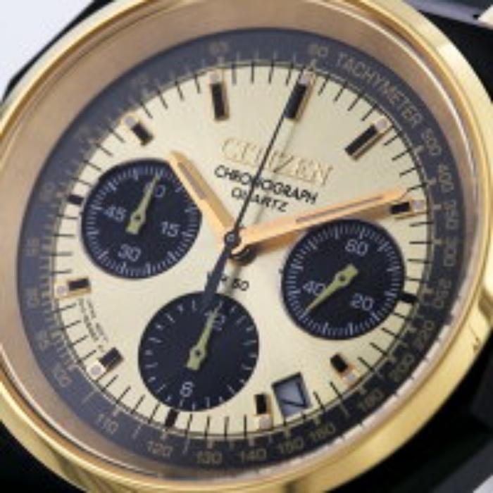 CITIZEN TSUNO CHRONO RECORD LABEL × TiCTAC AN3704-53P watch