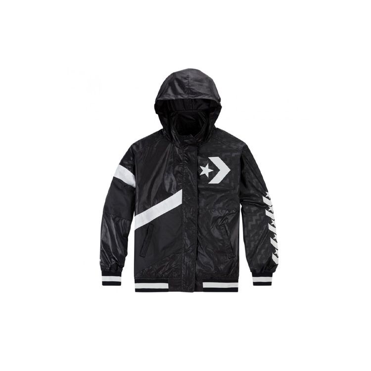 

Converse Casual Sports Logo Hooded Jacket Женская верхняя одежда Черный 10017653-A01