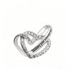 Dual Heart Zirconia Engraved Name Necklace - Elegant, Versatile Fashion Jewelry