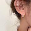 Small Fresh Color Crystal Beaded Stud Earrings Women's 2025 Earrings Vintage Design Earrings