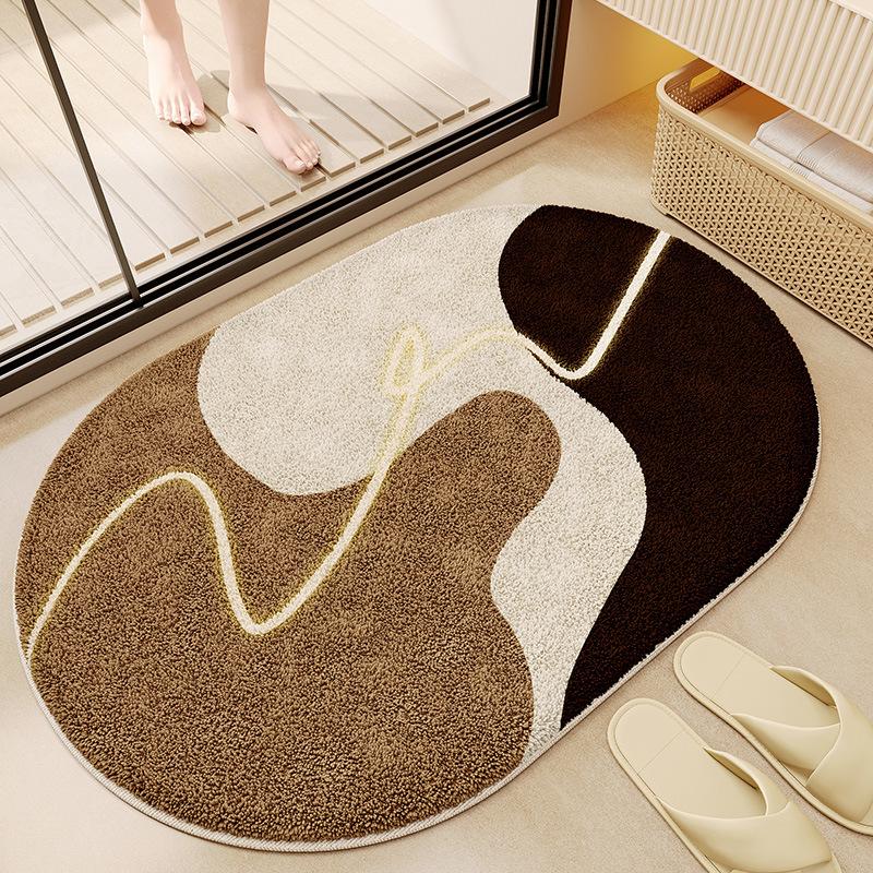Bathroom Floor Mat Bathroom Foot Mat Absorbent Mat Bathroom Door Non Slip Carpet