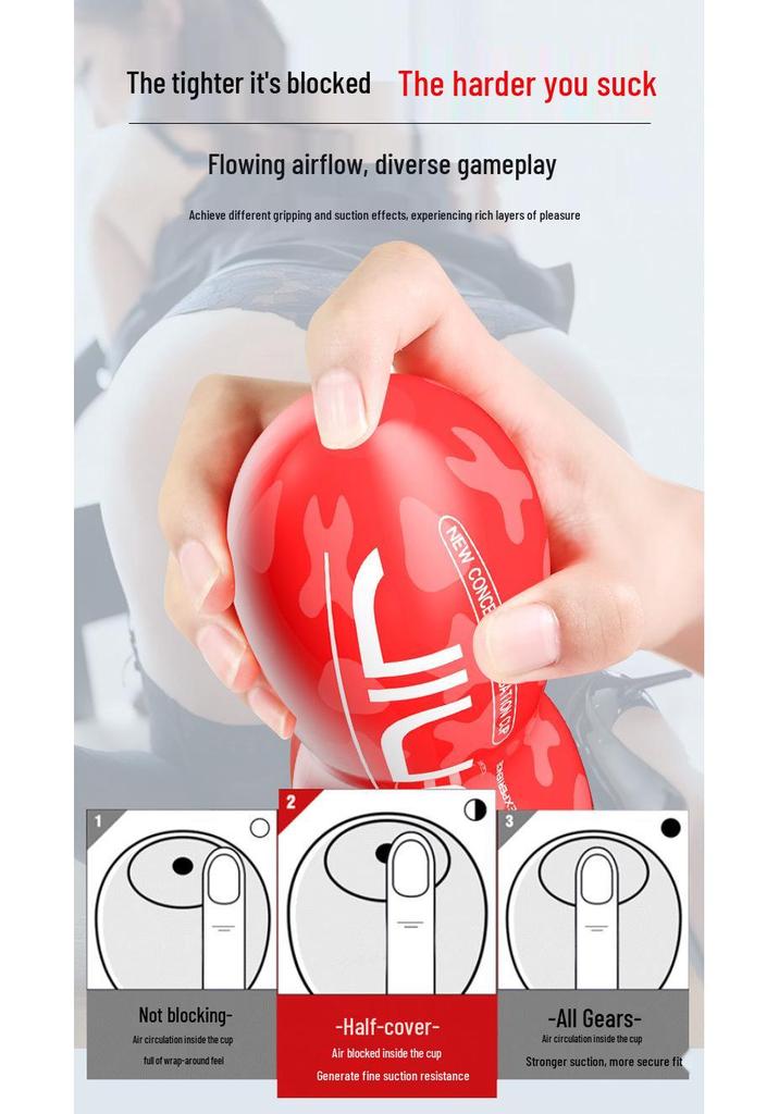 Long Love Manual Cannon Aircraft Cup for Men's Adult Exercise Masturbation.