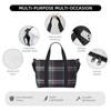 GTI Tartan Plaid Print Travel Duffel Bags Unisex Waterproof Foldable Carry on Luggage Bag Portable Lightweight Durable Handbag