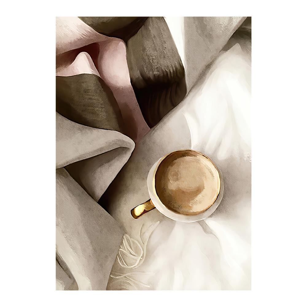 Bej Papură Păpădie Artă de Perete Pictură Floare Uscată Iarbă Plante Imprimeu pe Pânză Nisip Mână Poster Imagini de Perete Nordice Decor Acasă