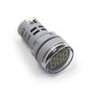 DIY Mini Digital Voltmeter 22mm Round AC 50-500V Volt Voltage Tester Meter Monitor Power LED Indicator Pilot Lamp Light Display