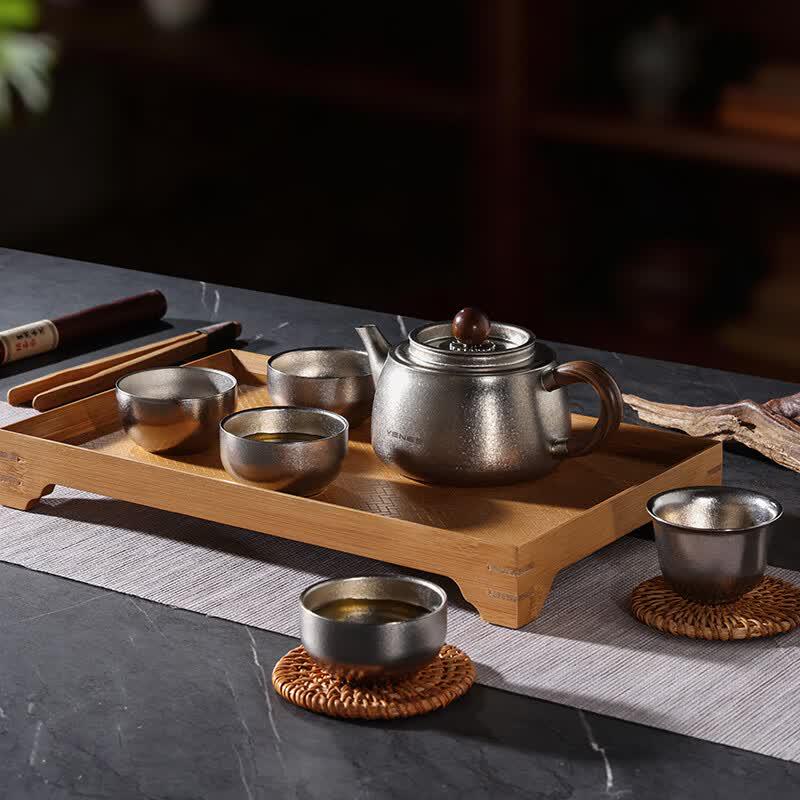 VENES Titanium Tea Set