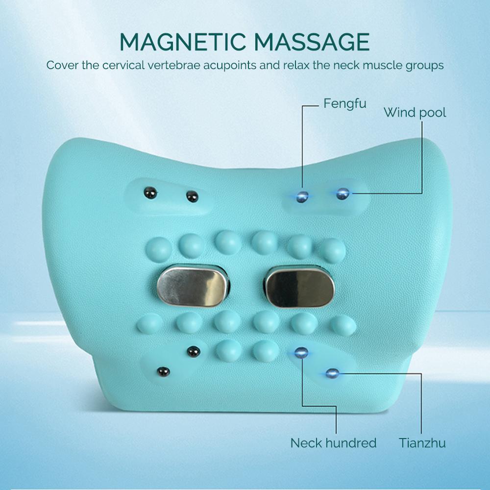 Electric Neck Massager EMS Cervical Spine Stretch Massage Pillow High-frequency Vibration Neck Cervical Acupoint Massage Machine