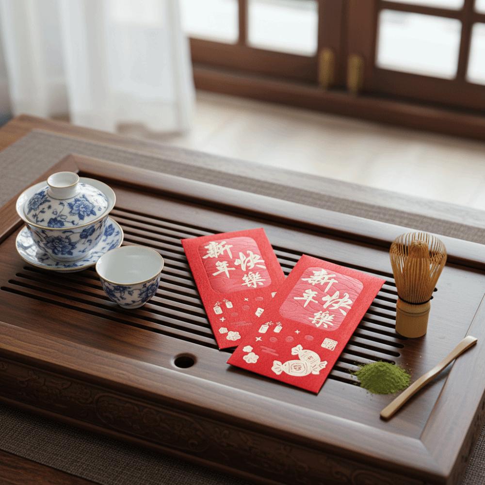 6pcs Traditional Red Pocket Hot Stamping Hongbao Festive Decor Horse Year Red Envelope  Birthday