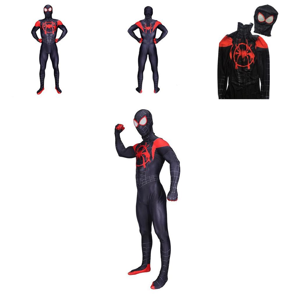 Costume traspirante ed elastico di Spider-Man Miles Morales per bambini e adulti