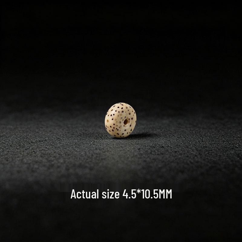 Star and Moon Bodhi Beads: Pure White High-Density 108 Bead Bracelet for DIY Prayer Accessories