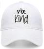 Be Kind Trendy Womens Baseball Cap Unisex Fashion Cotton  Style Fun Inspirational Saying Seasonal Outdoor Travel Headwear