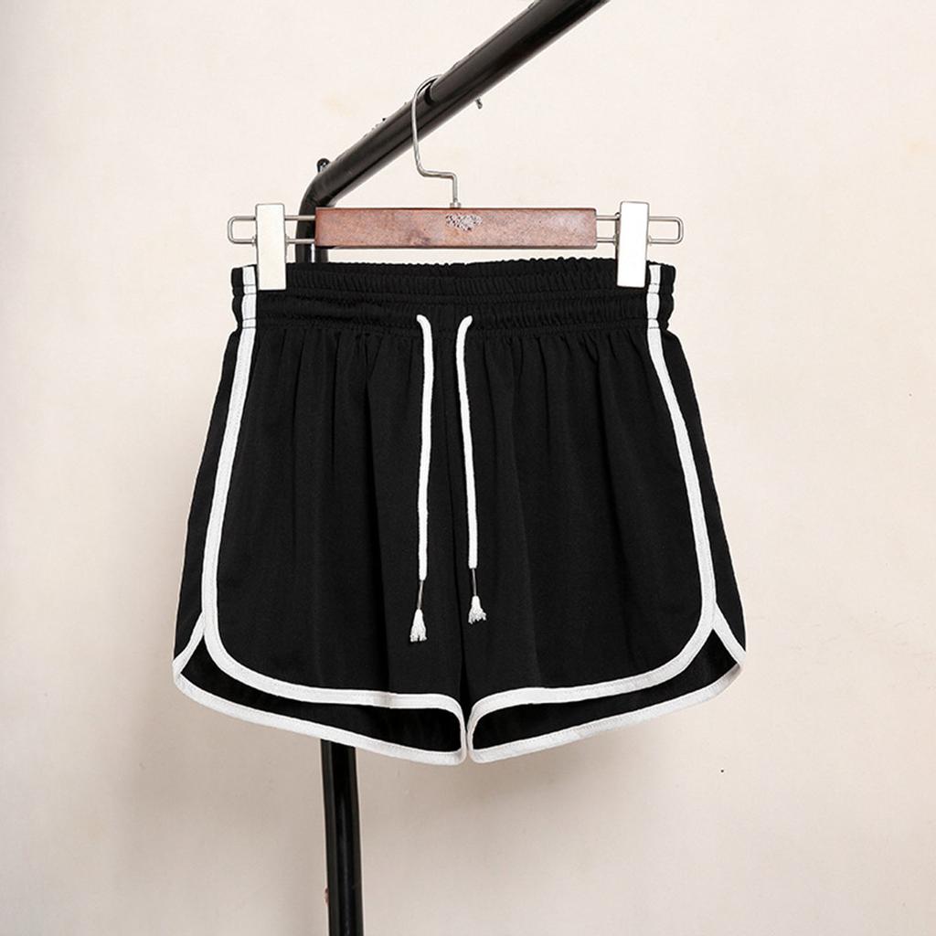 Womens Plus Size Comfy Drawstring Casual Elastic Waist Pocket Loose Shorts Pants
