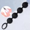 Silicone Big Anal Plug with 4 Beads for Men And Women Anus Masturbation Butt Plug Prostate Massage Adult Sex Toy for Flirt 18+