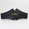 Vintage Buckle Belt, Women'S Elastic Wide Waist Seal Decorative Skirt With Sweater Elastic Belt