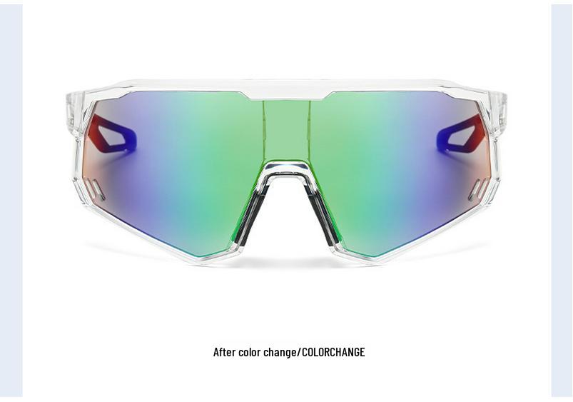 Unisex Photochromic Cycling Sunglasses with Large Integrated Lens