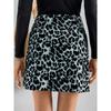 Leopard Print Skirt Internet Celebrity Ins Short Skirt Women's Autumn Skirt High Waist Slimming A-line One-step Skirt