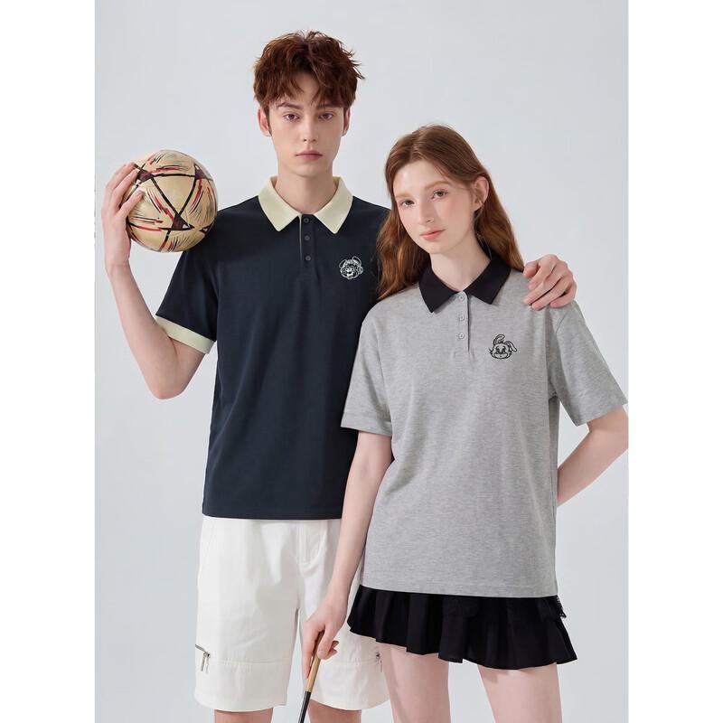 TonLion Unisex Short Sleeve Lapel Polo Shirt