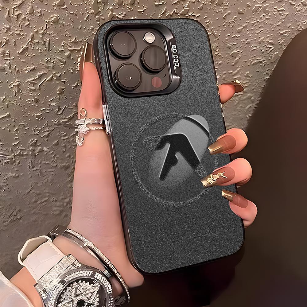 Aphex Twin Symbol Logo Phone Case For IPhone17 Air 16 15 14 Plus 13 12 11 Pro XS Max Silver Black Bumper Case