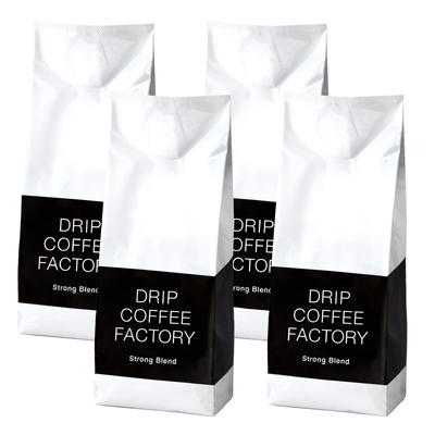 Drip Coffee Factory Mélange Fort Grains de Café Entiers 2kg 500g x 4 Sacs