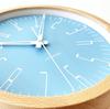 KATOMOKU Muku Clock 21 Light Blue Wall Clock with Continuous Second Hand Radio km-141LBRCS 278mm (SKP Clock)