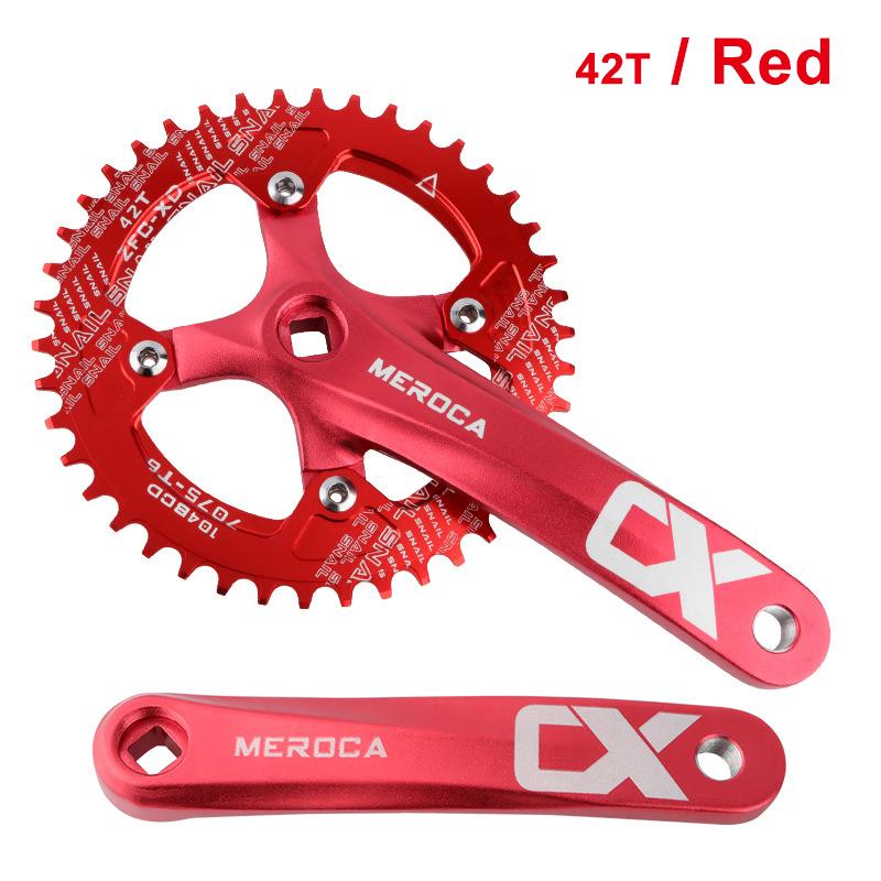 Günstiger Fahrradkurbelsatz aus Aluminiumlegierung Günstiger 104mm BCD Vierkant MTB Mountainbike Kurbelgarnitur 32/34/36/38T