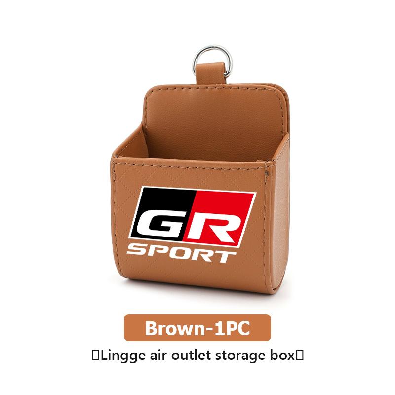 For Toyota Car Air Outlet Storage Box Phone Lipstick Lighter Organizer Crown Yaris Corolla Prius Auris CHR Avalon GR Camry