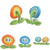 Mario Plush Toy With Realistic Orange Flames And Blue Ice Sunflowers 18cm