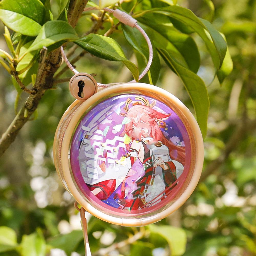 Badge Display Two-side Display Bag Keyring Clear Outdoor Bag Badge Pendant